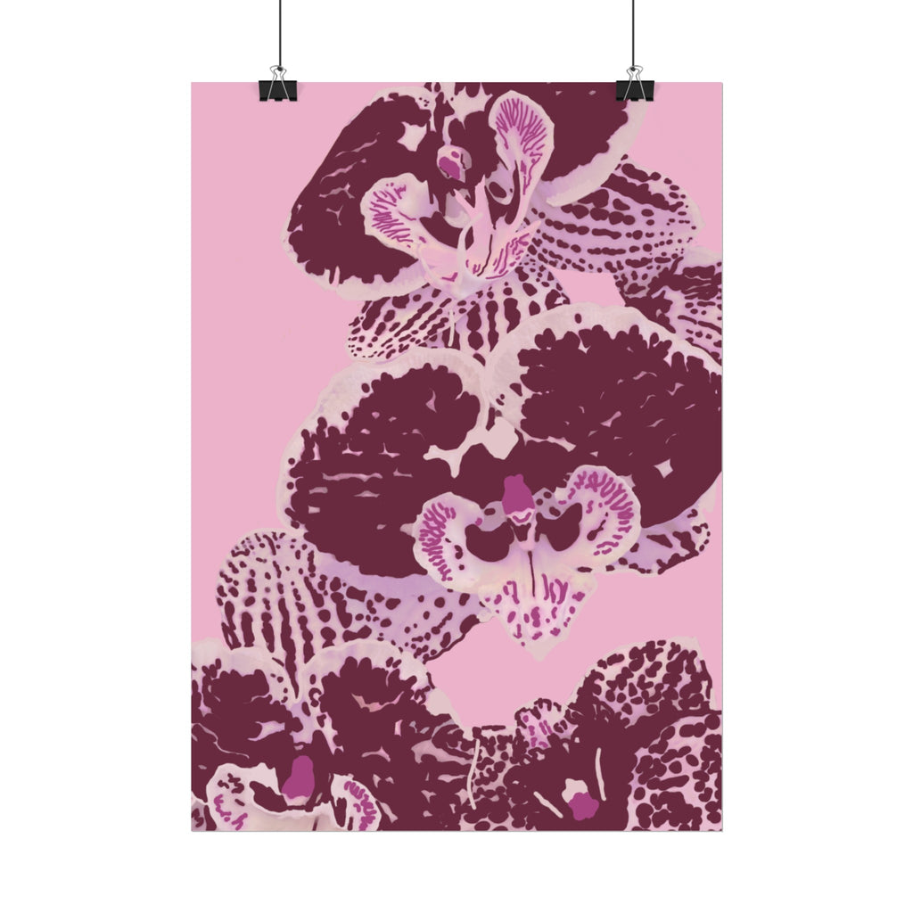 PURPLE ORCHIDS PRINT