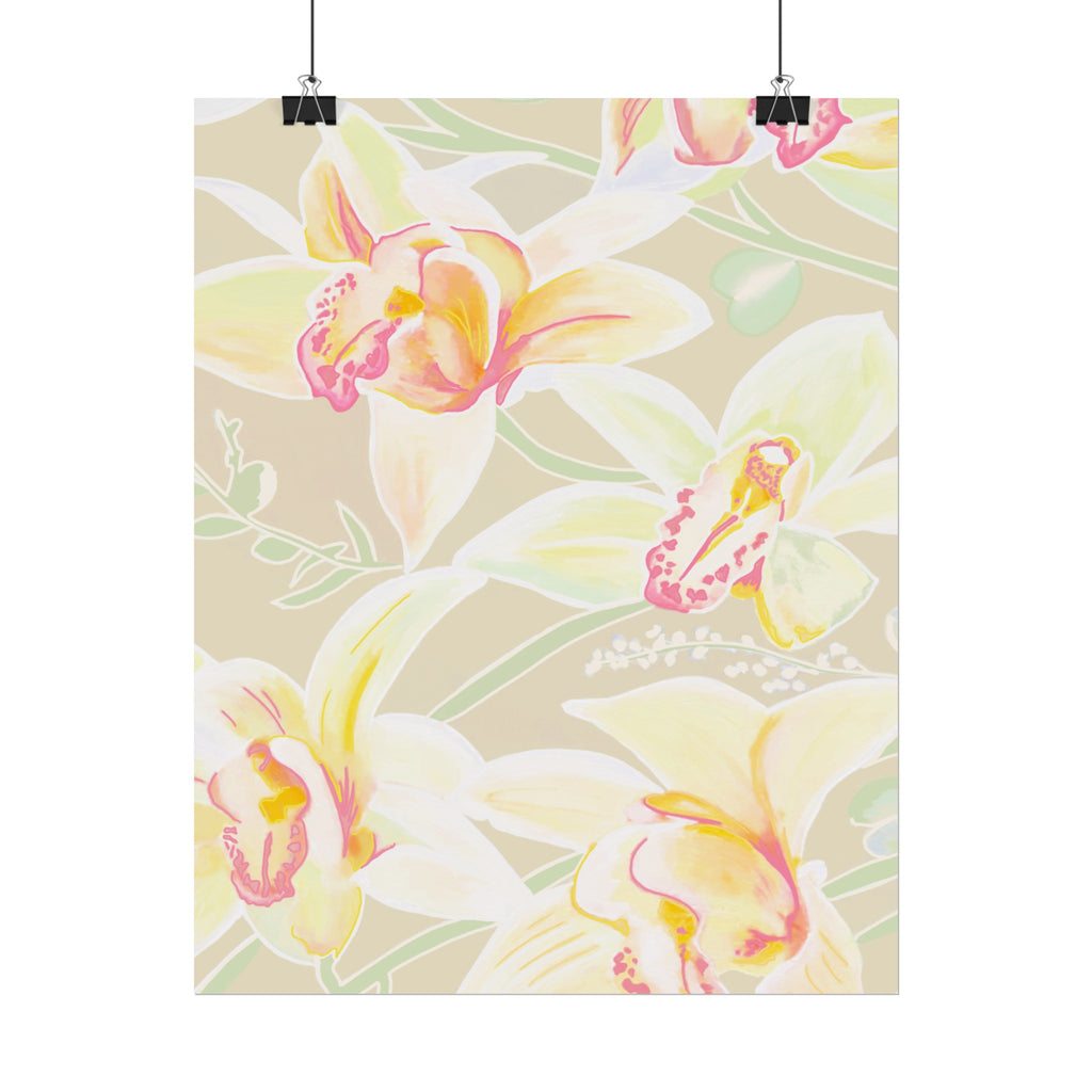BABY YELLOW ORCHIDS PRINT