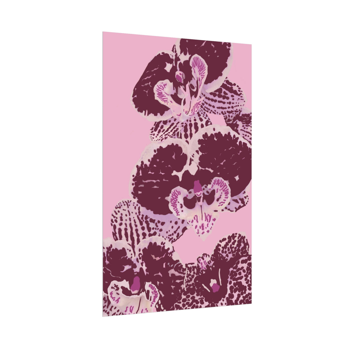 PURPLE ORCHIDS PRINT