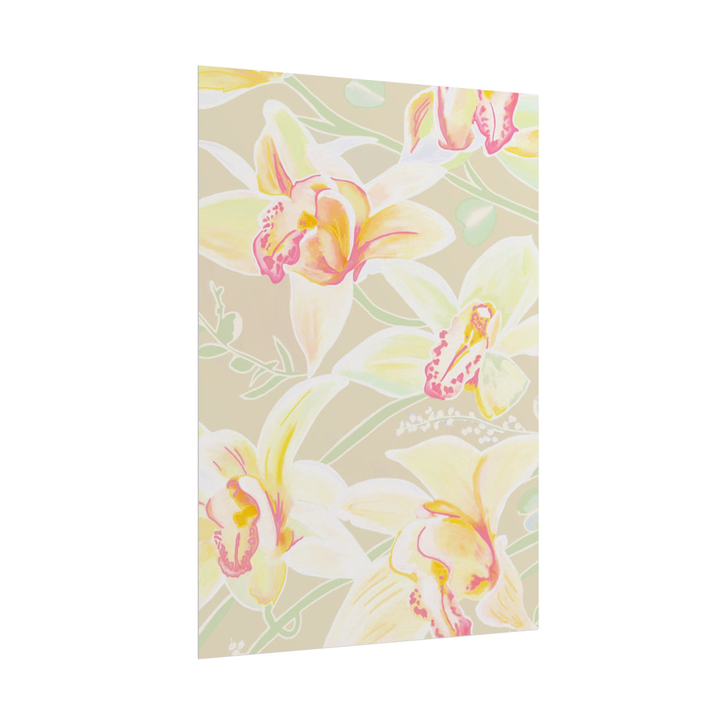 BABY YELLOW ORCHIDS PRINT