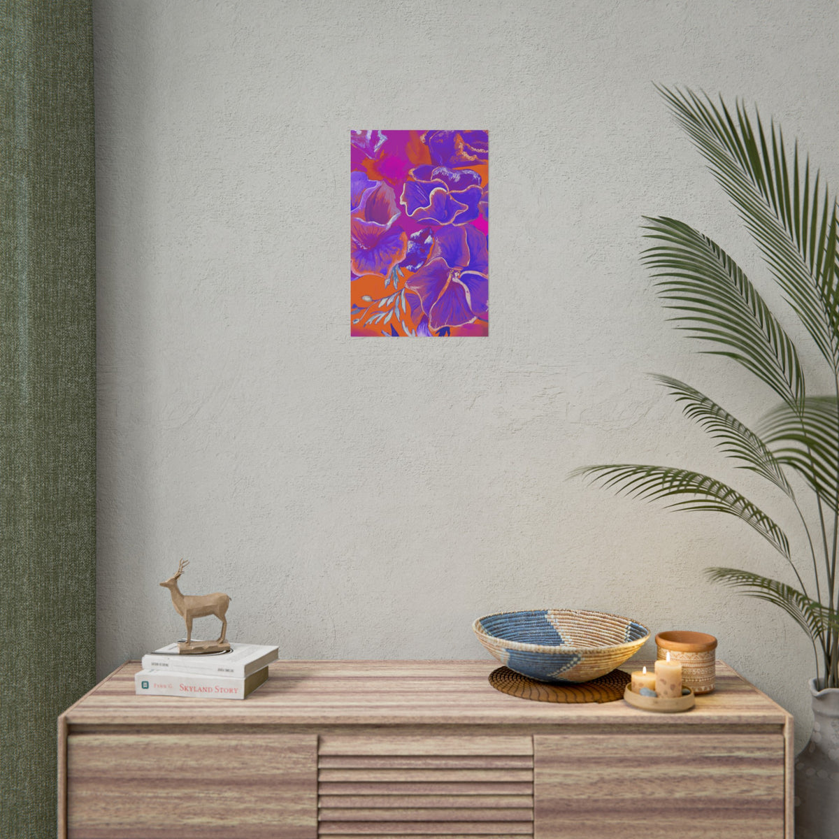 SUNSET FLOWERS PRINT