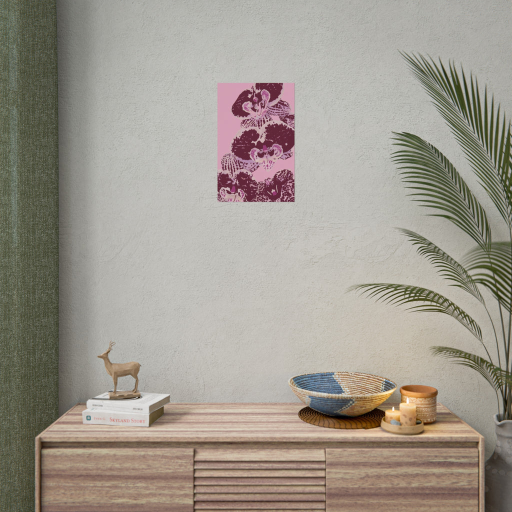 PURPLE ORCHIDS PRINT